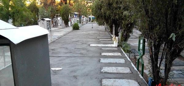 عکس سنگ قبر شهید رسول خلیلی