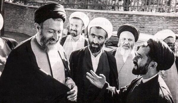 عکس شهید بهشتی و رئیسی