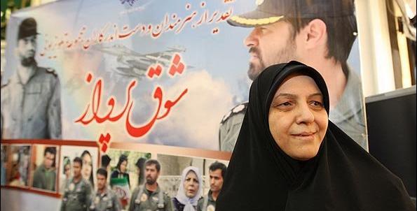 عکس جوانی همسر شهید بابایی
