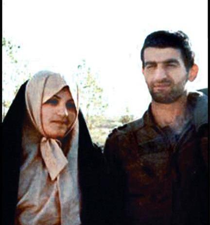 عکس جوانی همسر شهید بابایی