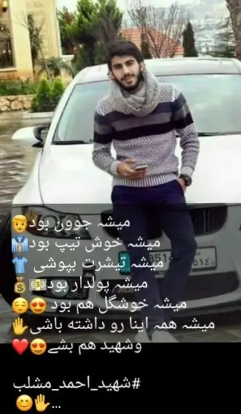 عکس شهید احمد مشلب و خواهرش