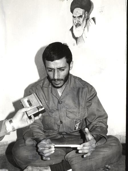 عکس شهید همت سیاه سفید
