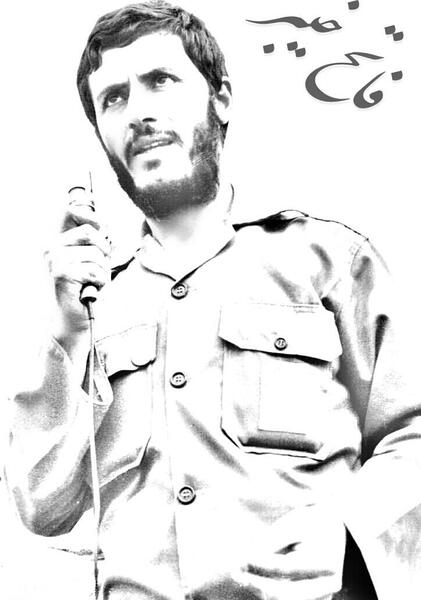 عکس شهید همت سیاه سفید