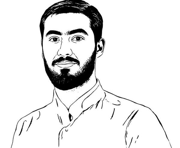 عکس شهید حججی سیاه سفید