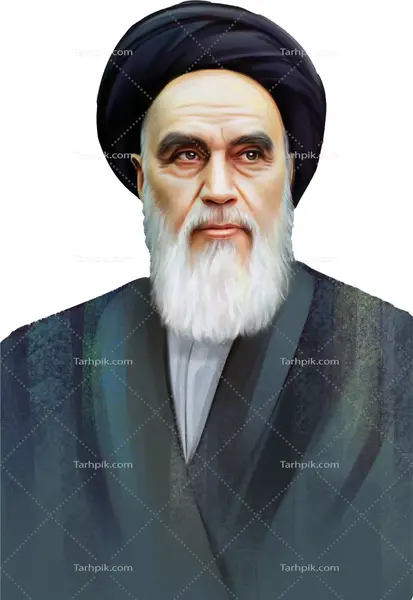 عکس از امام خمینی و رهبر