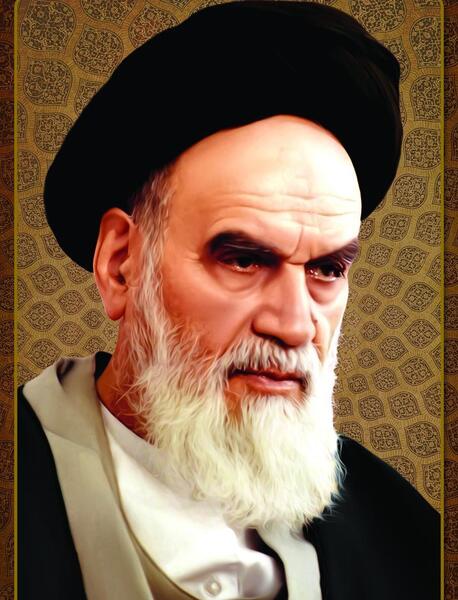 عکس از امام خمینی و رهبر