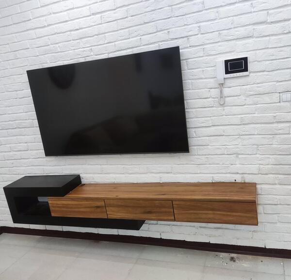 عکس میز تی وی دیواری