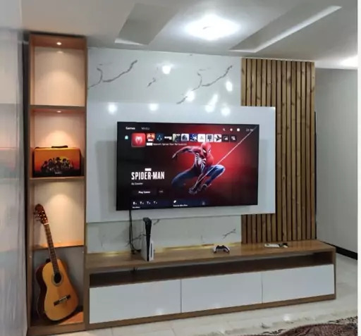 عکس میز تی وی دیواری