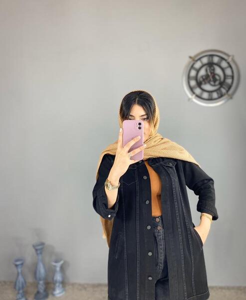 عکس کت جین مشکی دخترانه