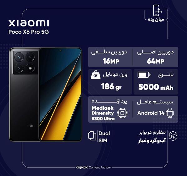 عکس گوشی شیائومی پوکو x6 پرو