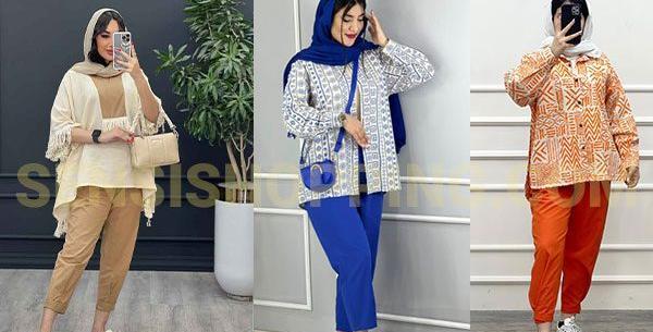 عکس کت جین با شلوار مام استایل