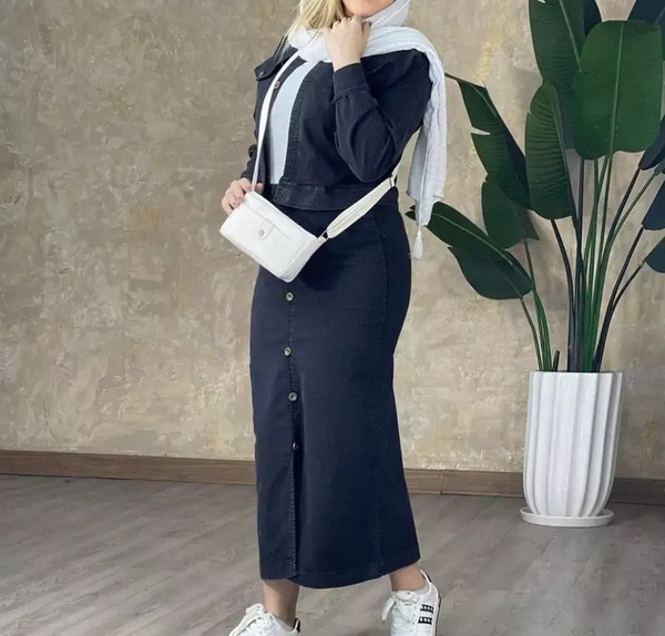 عکس کت دامن جین
