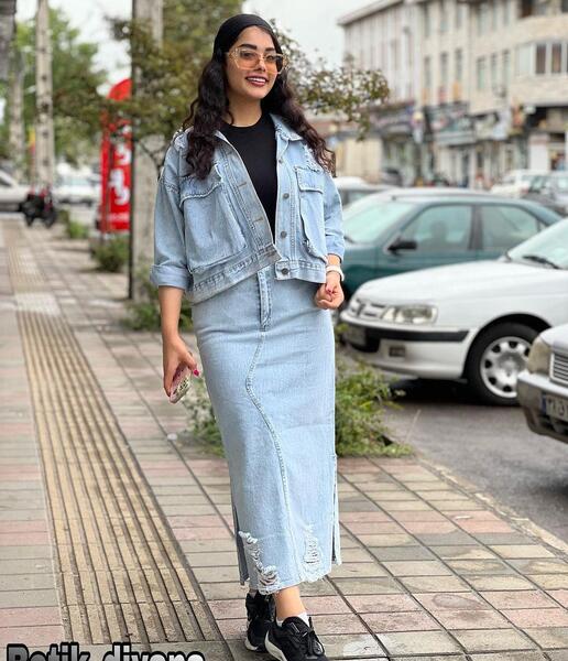 عکس کت دامن جین