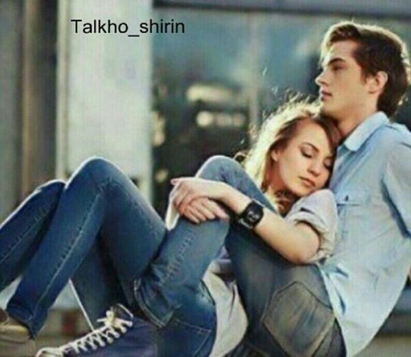 عکس دوست دختر ودوست پسر بغل هم