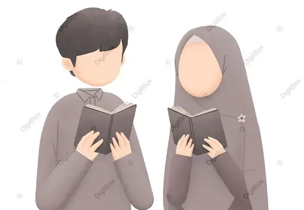 عکس زن و شوهر مذهبی کارتونی