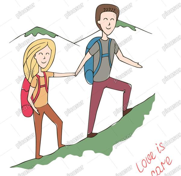 عکس نقاشی زن و مرد