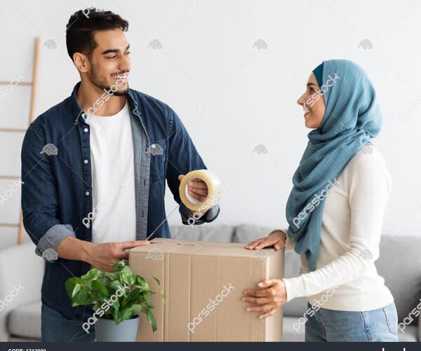 ژست عکس زن و شوهر با حجاب