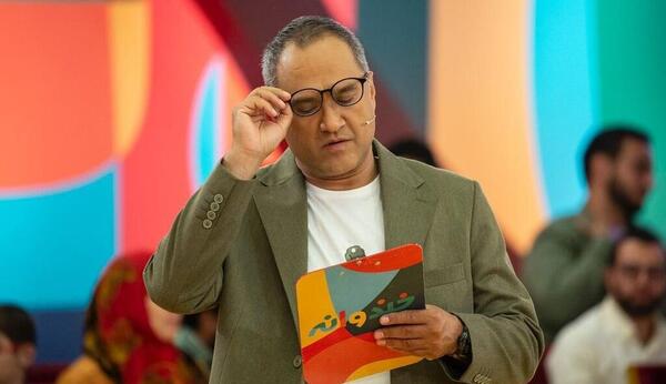عکس زن رامبد جوان در خندوانه