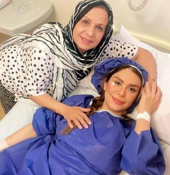 عکس زن در بیمارستان بستری