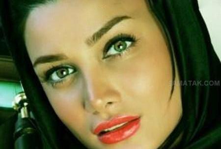 عکس زن چشم سبز خوشگل
