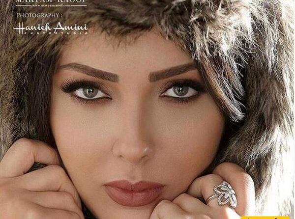 عکس زن چشم رنگی ایرانی