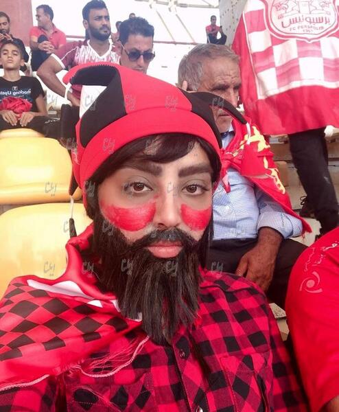 عکس زن پرسپولیسی