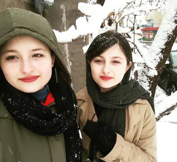 عکس سارا نیکا با بهرام افشاری