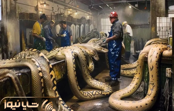 عکس سارا و نیکا با مار