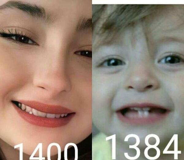عکس سارا نیکا در بچگی