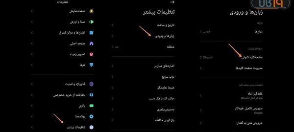 عکس برای صفحه کلید گوشی