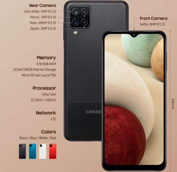 عکس و قیمت گوشی سامسونگ a12