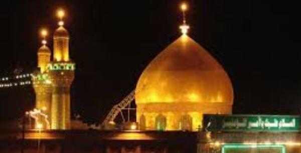 عکس نماز خواندن امام علی