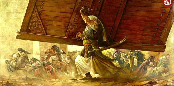 عکس نماز خواندن امام علی