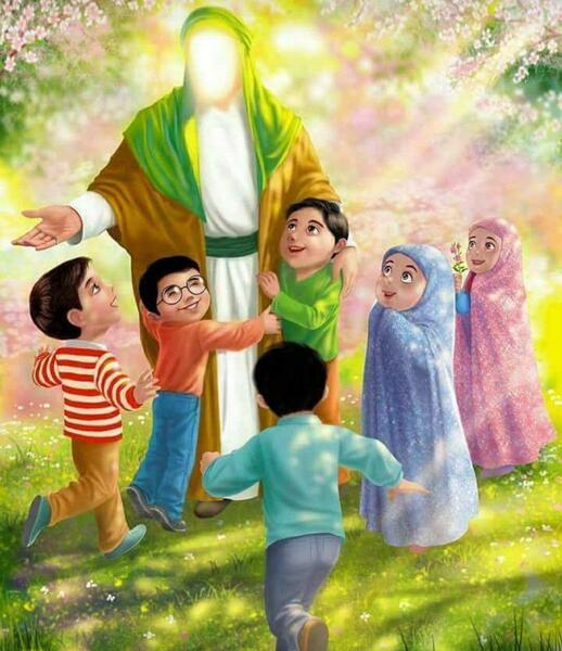 عکس از امام علی کودکانه