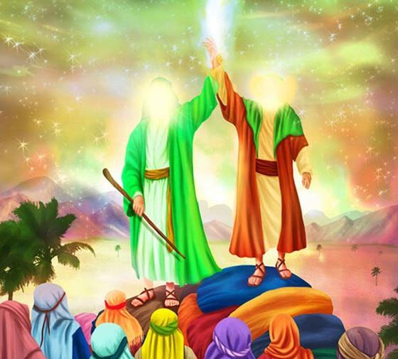 عکس پیامبر و امام علی در غدیر