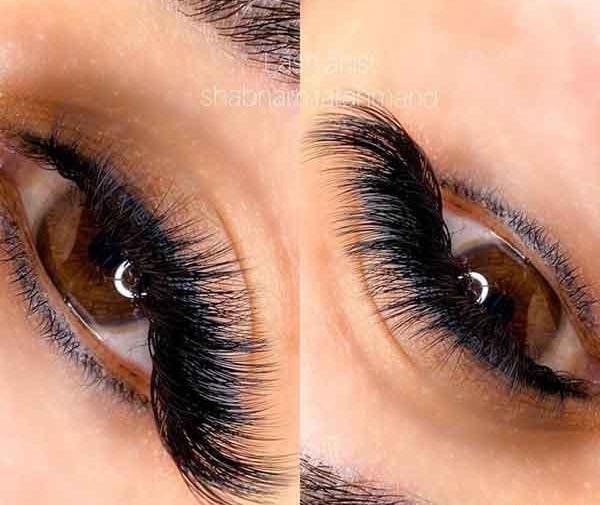عکس مدل کاشت مژه والیوم