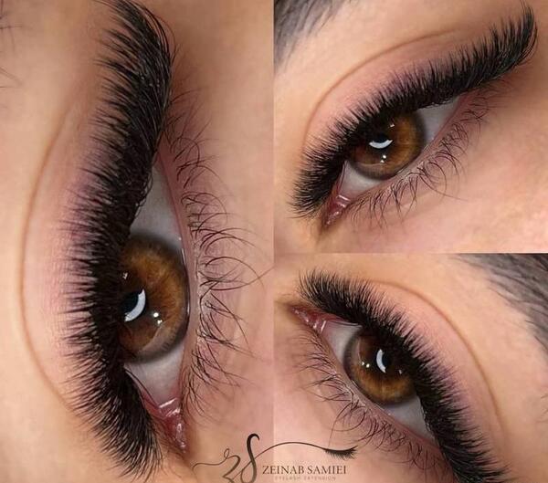 عکس کاشت مژه والیوم گربه ای