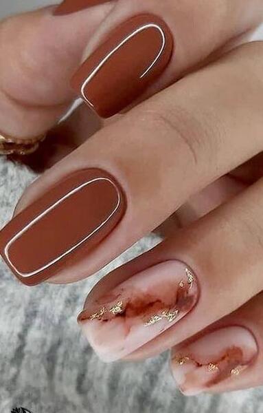 عکس کاشت ناخن پاییز