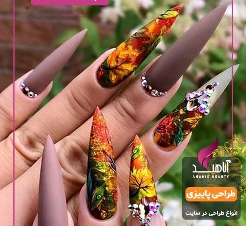 عکس کاشت ناخن پاییز