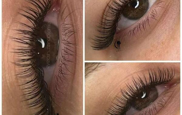 عکس کاشت مژه مدل اسپایکی