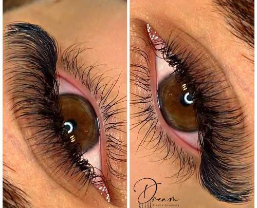 عکس کاشت مژه مدل اسپایکی