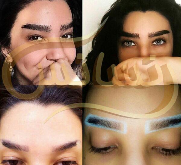 عکس ابرو کاشته شده