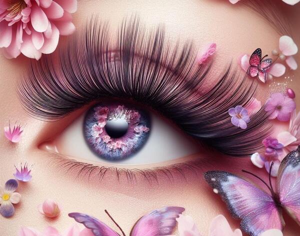 کاشت عکس کارتونی مژه کار
