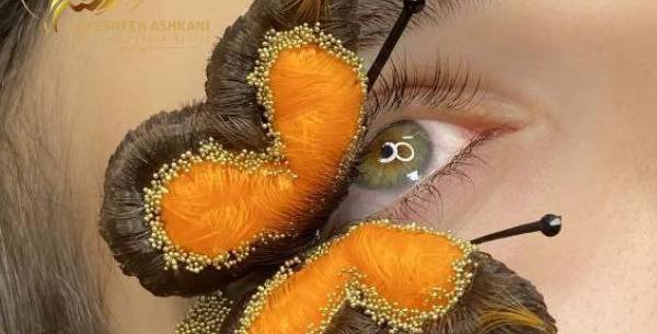 کاشت عکس کارتونی مژه کار
