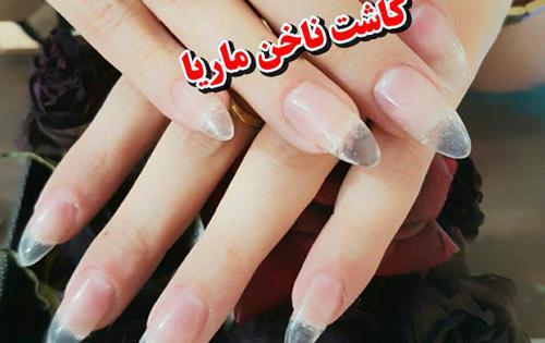 عکس کاشت ناخن با قالب