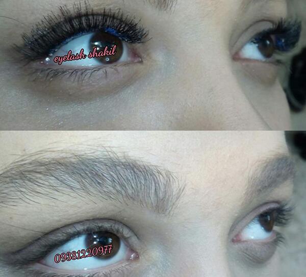 عکس کاشت طبیعی مژه