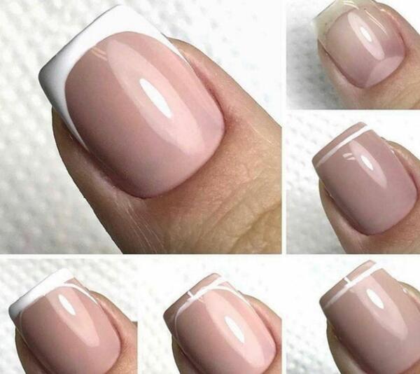 عکس کاشت فرنچ ناخن