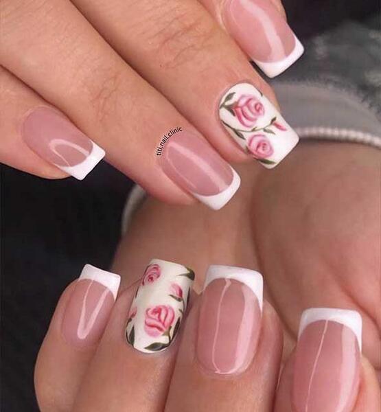 عکس کاشت ناخون فرنچ