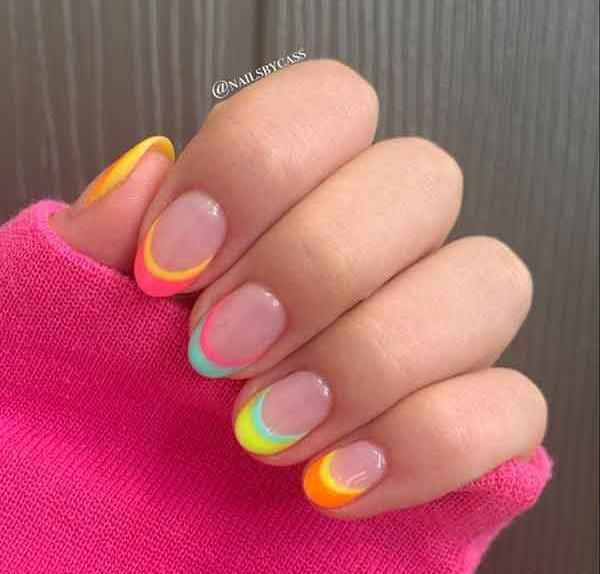 عکس کاشت ناخون فرنچ