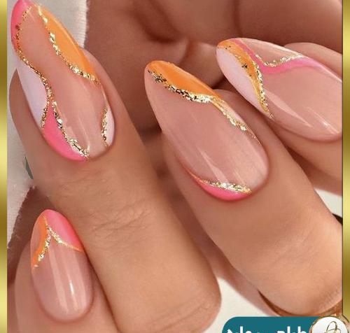 عکس کاشت ناخن با طراحی